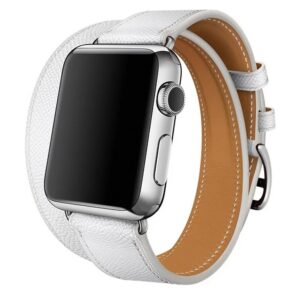 Double tour band, White, Apple Watch