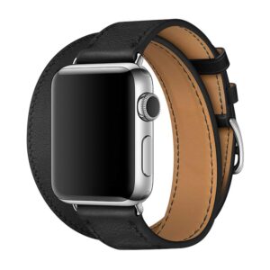 Double tour band, Black, Apple Watch