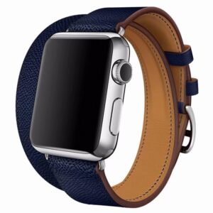 Double tour band, Blue, Apple Watch
