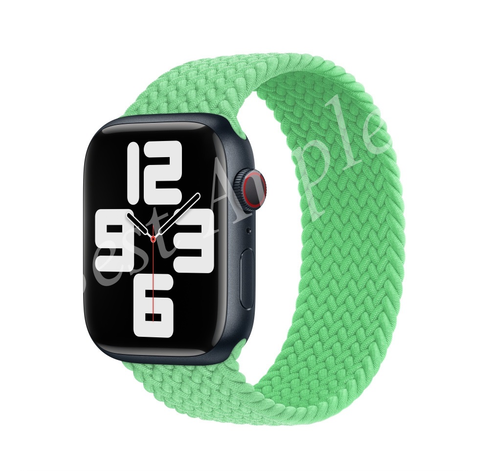 Apple Braided Solo Loop Bright Green Apple Braided Solo Loop Bright Green