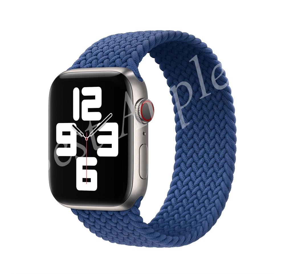 Apple Braided Solo Loop Atlantic Blue Apple Braided Solo Loop Atlantic Blue