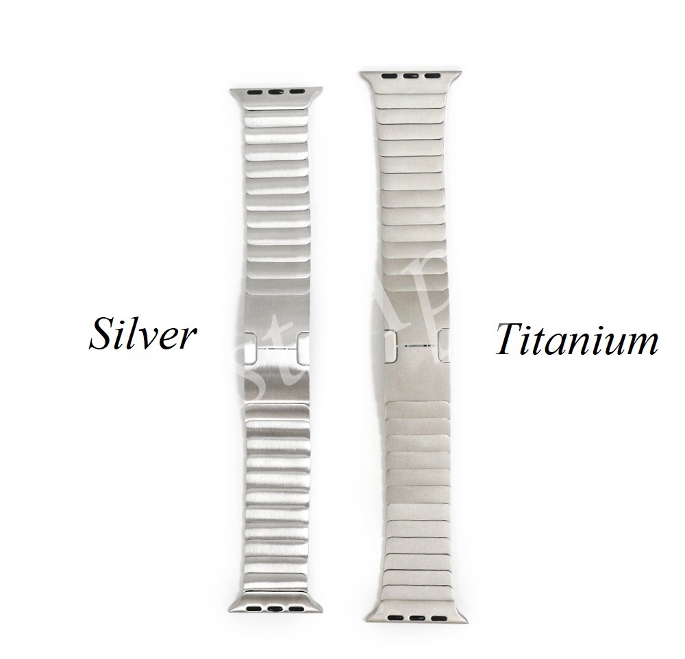 Apple Link Stainless Steel Bracelet Titanium Apple Link Stainless Steel Bracelet Titanium